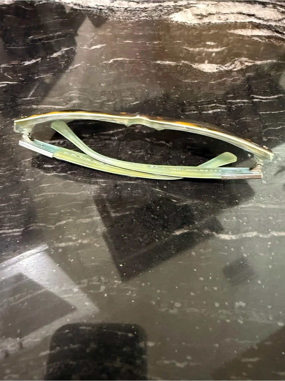 Ralph Lauren Polarized Brown Tortoiseshell Sunglasses – Mint Green Interior